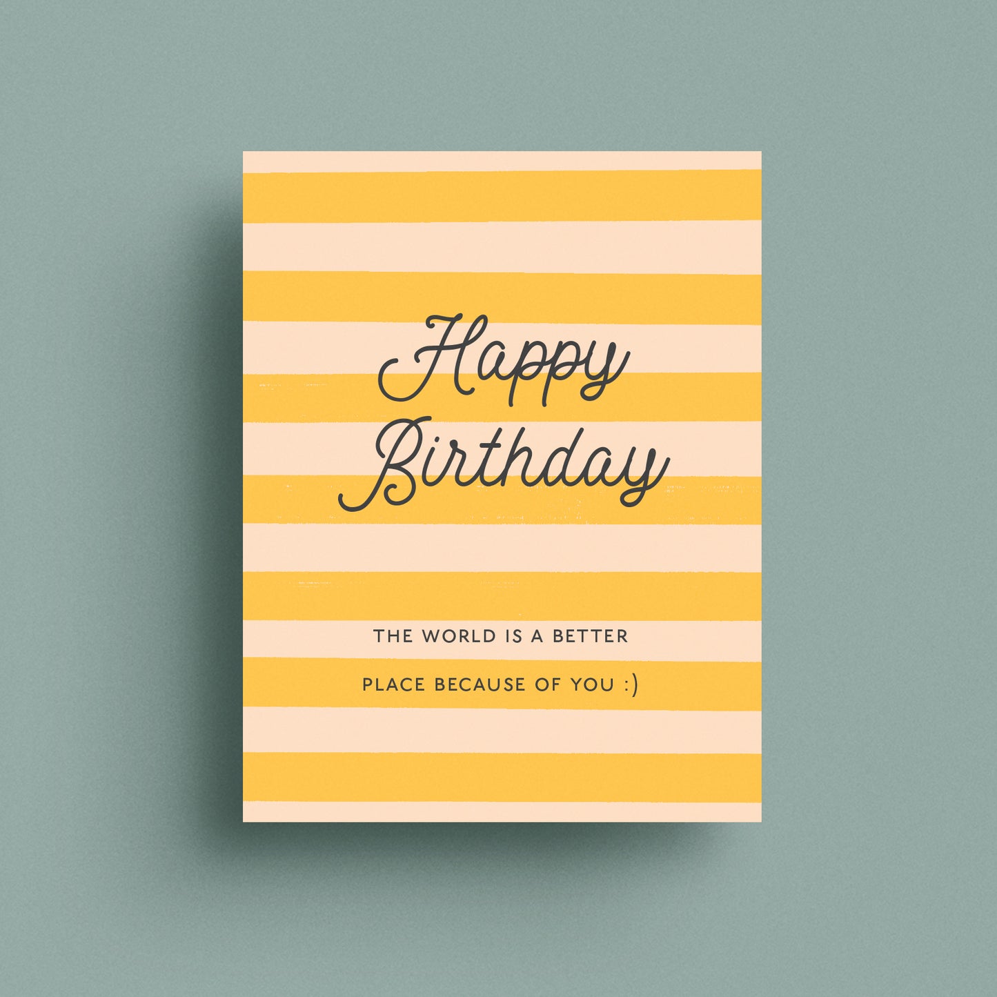 Better Place Birthday Card