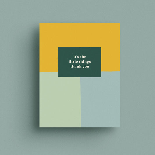 Little Things Thanks Card