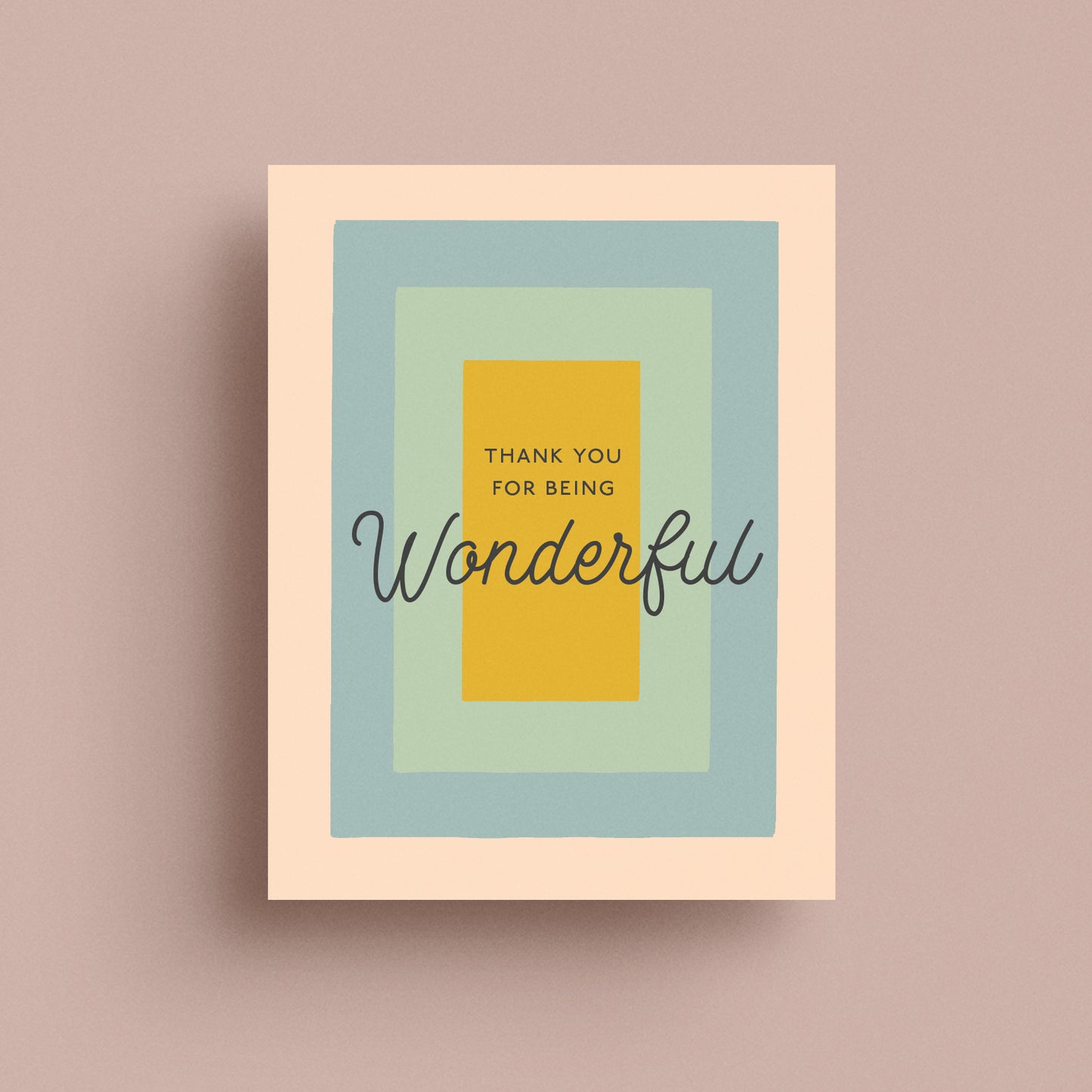 Wonderful Thank You Card