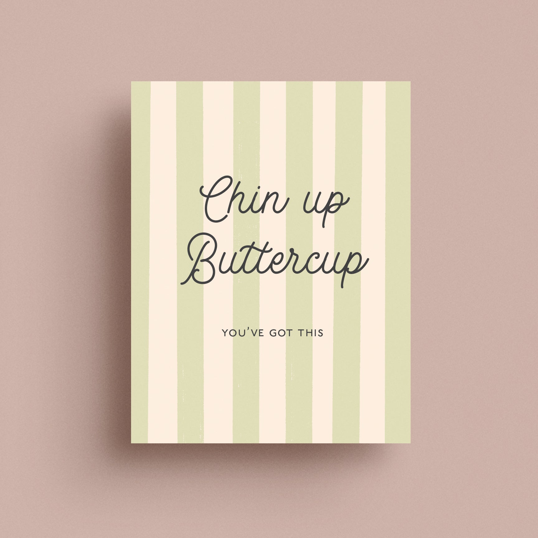 Chin Up Buttercup Card – Library Design Co.