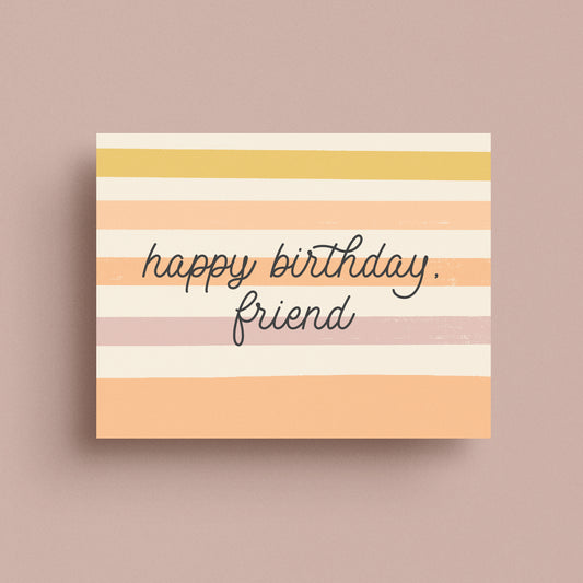 Happy Birthday Friend Card