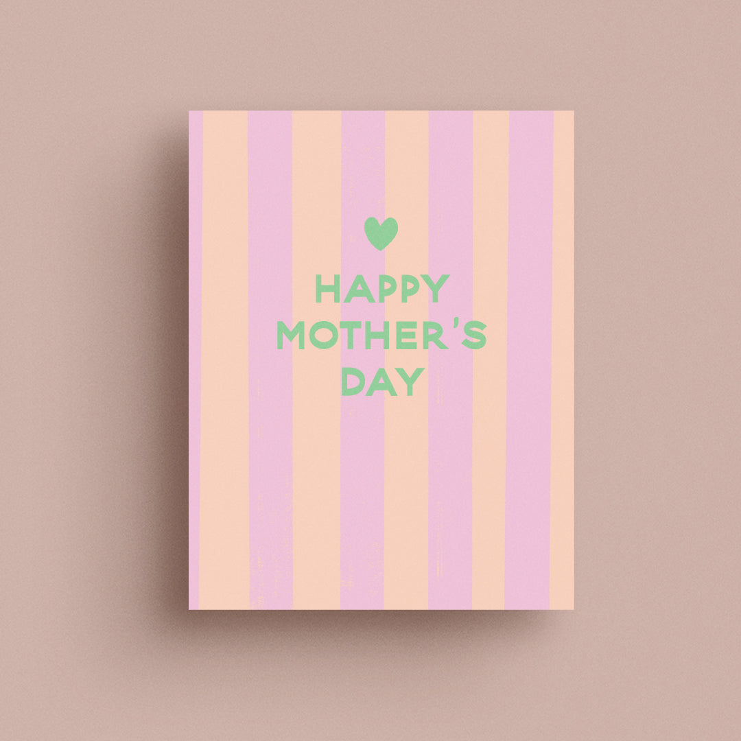 Stripe Mother's Day Card