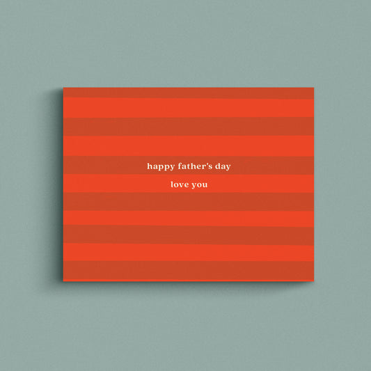 Red Father's Day Card