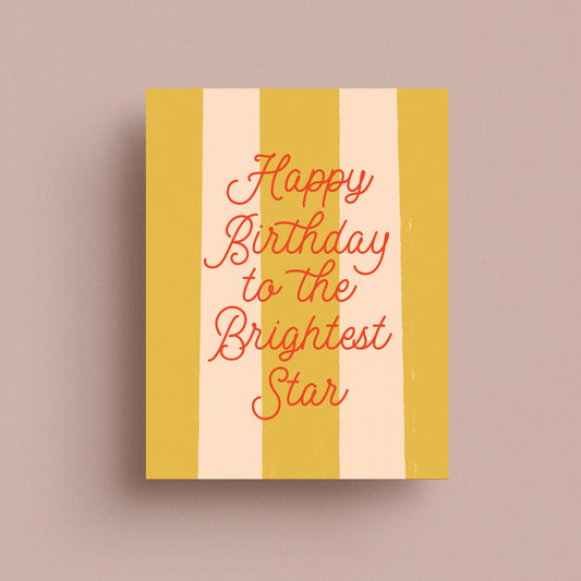 Brightest Star Birthday Card
