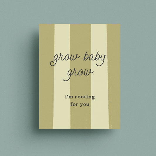Grow Baby Grow Card