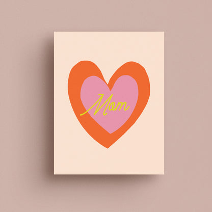 Mom Heart Card