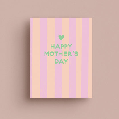 Stripe Mother's Day Card