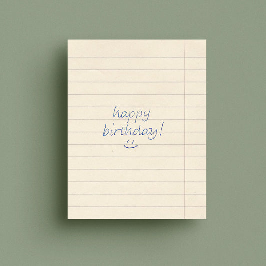 Happy Birthday Paper Card