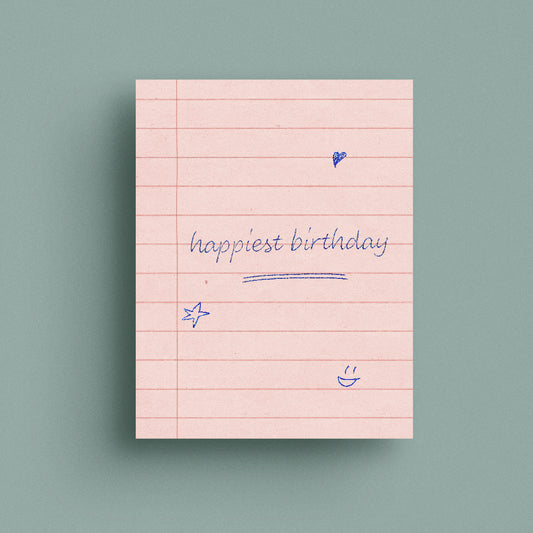 Happiest Birthday Paper Card