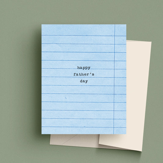 Father's Day Paper Card