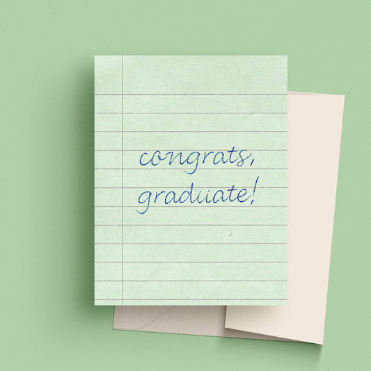 Congrats Graduate Paper Card