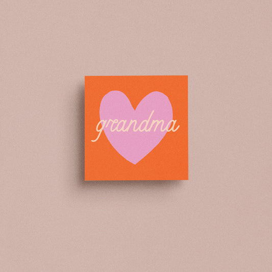 Heart Grandma Mini Card